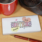 Sisters Friendship Personalized Checkbook Cover